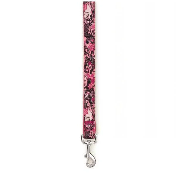 - Outdoor dog toy selectionPink & Black Neoprene Dog Lead 6ft x 1"