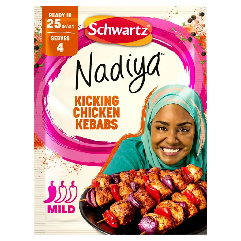 - Custom pet birthday cakeSchwartz Nadiya Kicking Chicken Kebabs 25g