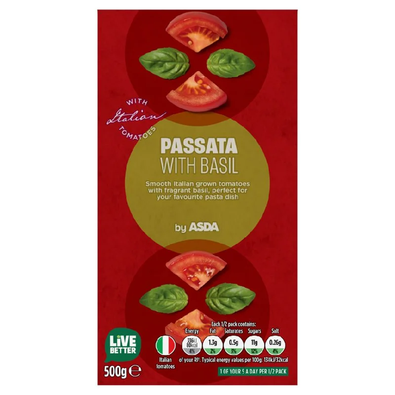 - Rabbit grass rack to prevent waste food boxASDA Tomato Passata with Basil