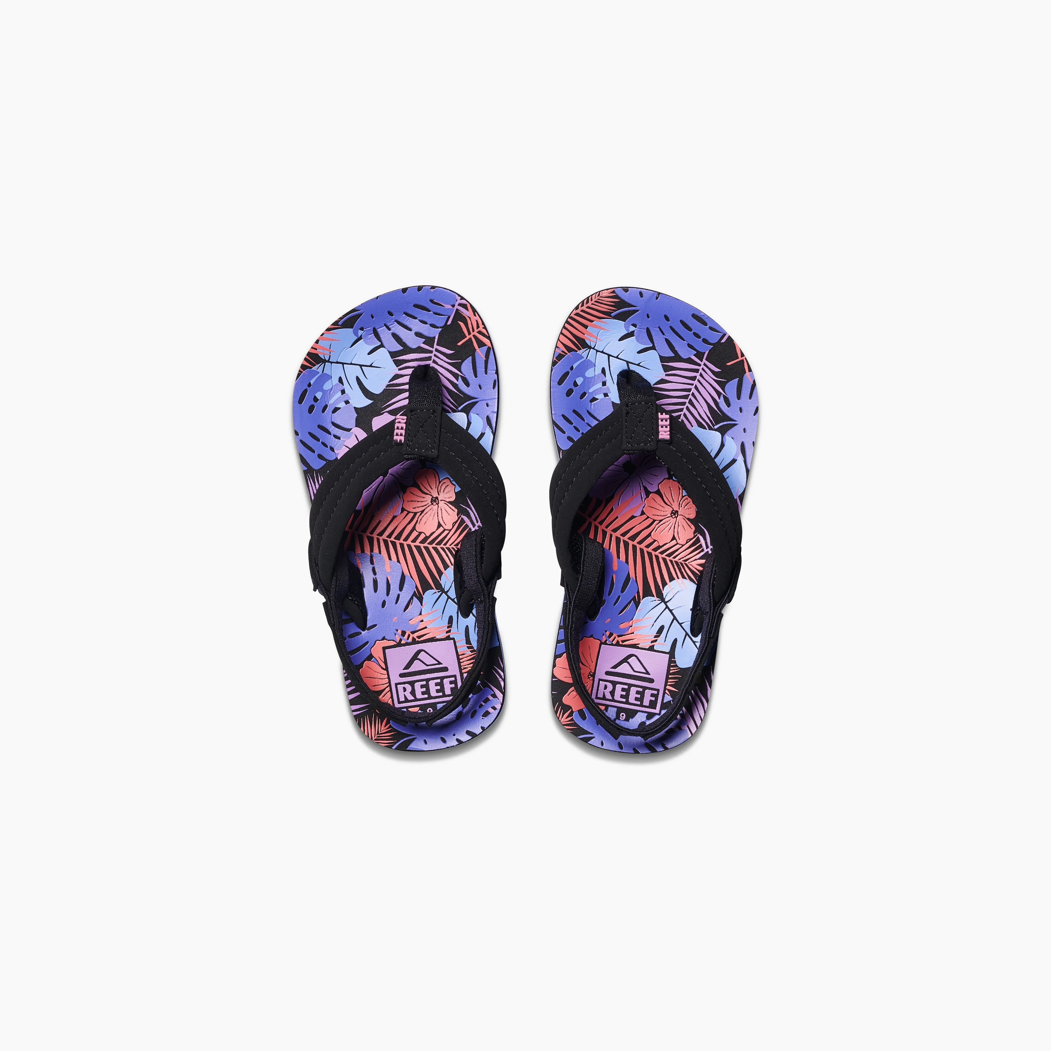 - Foldable and portable cat bagKid's Little Ahi Sandal - Purple Fronds