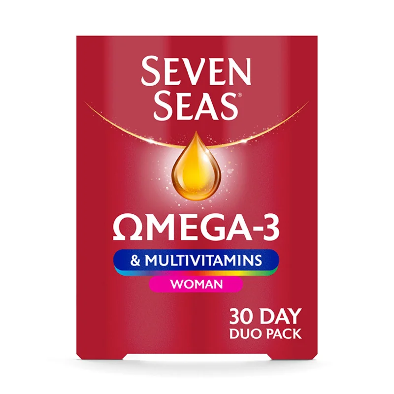 ---Seven Seas Omega 3 & Multivitamins Woman 30 Day Duo Pack x60