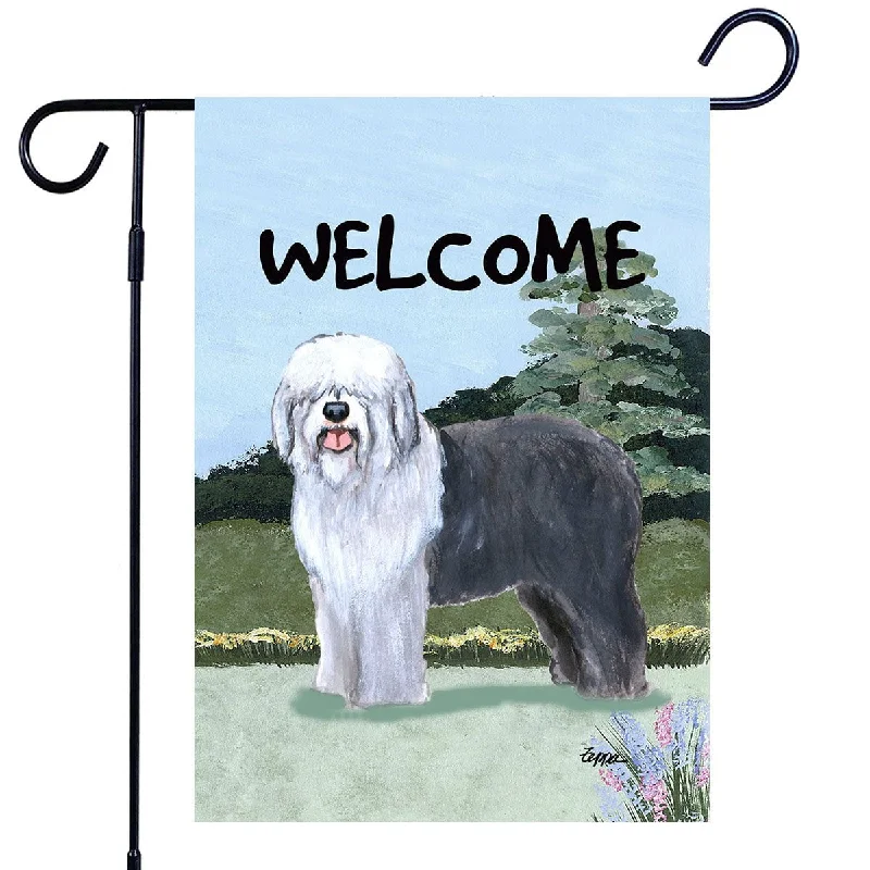 - Chinchilla cooling ice nest ceramic plateOld English Sheepdog Garden Flag