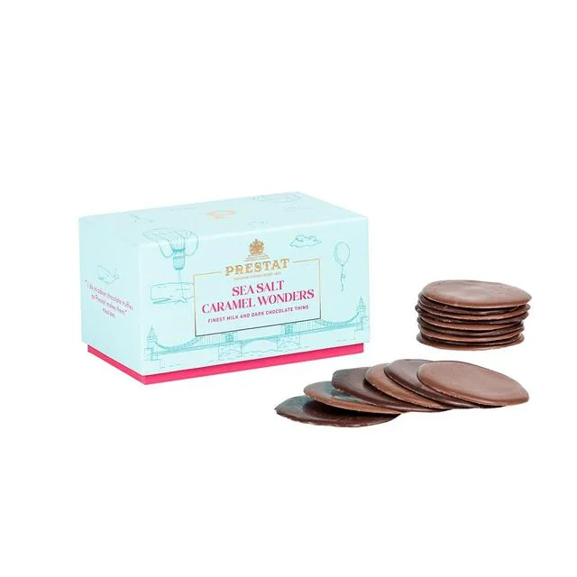 - Natural latex pet mattressPrestat Caramel & Sea Salt Milk & Dark Chocolate Thins   200g