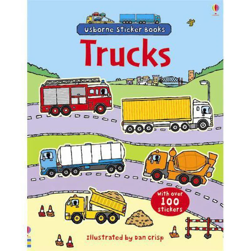 - Pet tear stain cleaning wipesUsborne first sticker book trucks