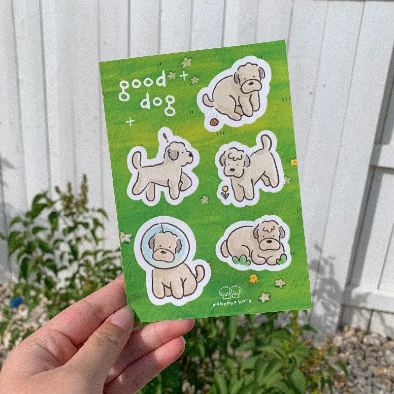 - Natural latex pet mattressGood Dog Sticker Sheet