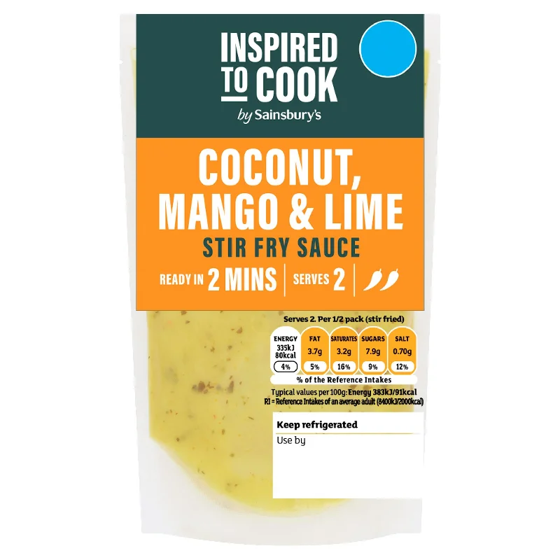 ---Sainsbury's Inspired to Cook Coconut Mango & Lime Stir Fry Sauce 175g