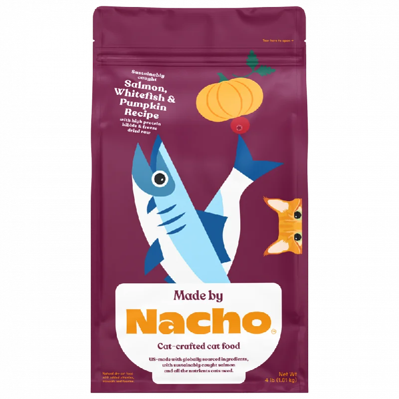 - Winter dog thick down jacketMade by Nacho Salmon & Whitefish & Pumpkin Kibble with Freeze Dried Raw Inclusions