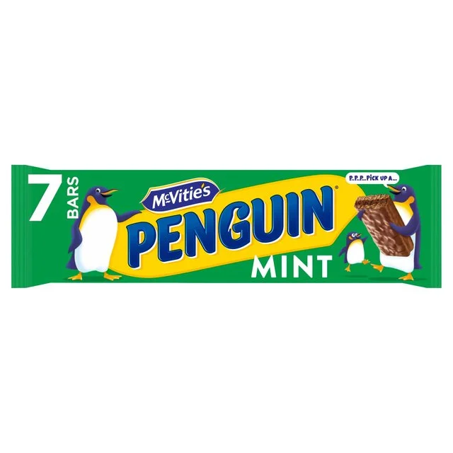 - Organic cotton dog bibsMcVitie's Penguin Mint Chocolate Biscuit Bars   7 per pack