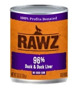 - Gastrointestinal conditioning dog foodRAWZ® 96% Duck & Duck Liver Dog Food