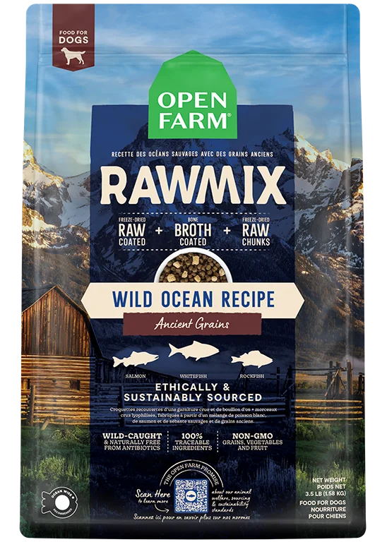 ---Wild Ocean Ancient Grains RawMix for Dogs - 20lb