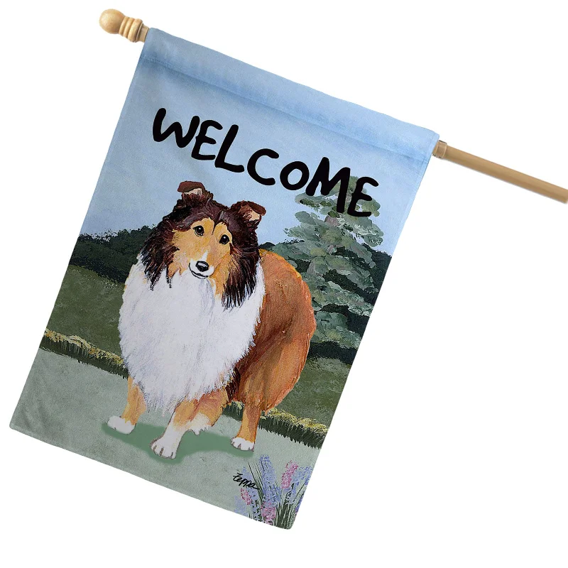 - Hamster silent running wheel to prevent chewingShetland Sheepdog House Flag