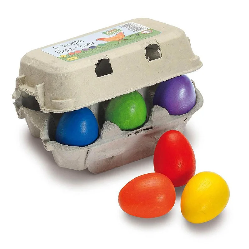 - ​​Pet toys under 10 yuanErzi six wooden coloured eggs in carton