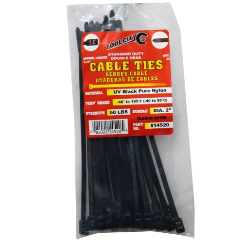 - Summer pet ice matTool City 8.25 in. L Black Cable Tie 50LB SD DOUBLE HEAD 25 Pack