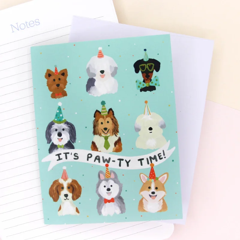 - Teething and chewing toys for puppiesDog Paw-ty Birthday Card