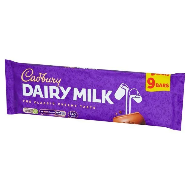 Pet ProductsCadbury Dairy Milk Chocolate Bar Multipack   9 x 27.2g