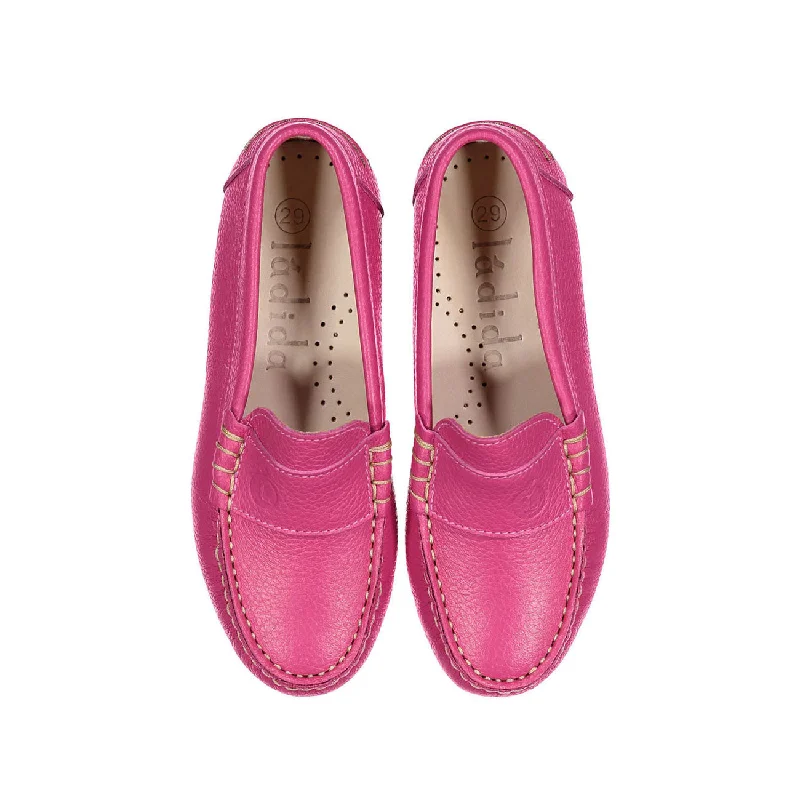 - Dog disposable foam shower gelLadida Magenta Pebbled Leather Loafer