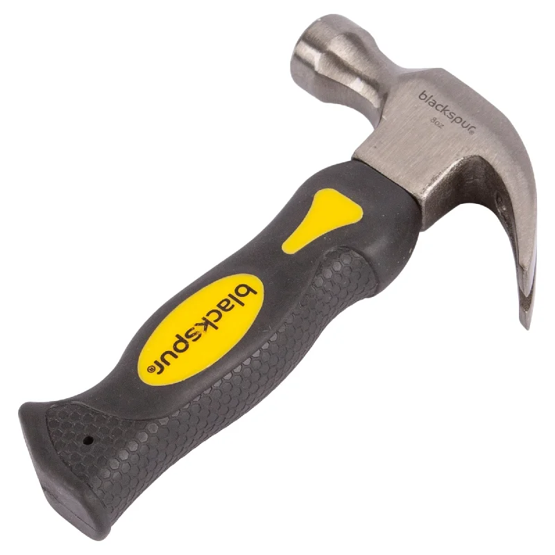 Pet ProductsYellow Magnetic 8oz Forged Steel Stubby Claw Hammer - By Blackspur