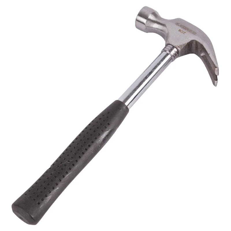 ---Black 8oz Tubular Steel Claw Hammer - By Blackspur