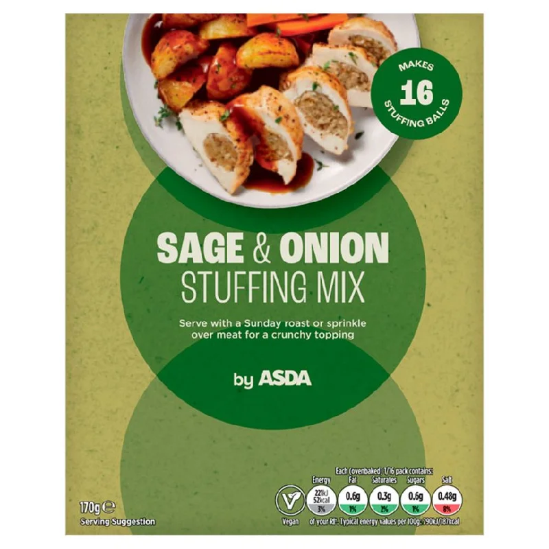 - Natural latex pet mattressASDA Sage & Onion Stuffing Mix 170g