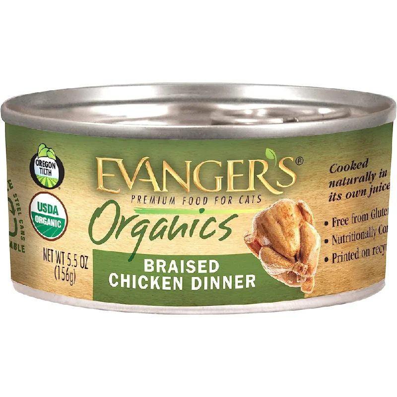 - Winter warm clothes for short-haired dogsEvanger's Organic Braised Chicken Dinner For Cats