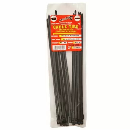 - Degradable pet feces bagTool City 11.8 In. L Black Cable Tie 50LB SD DOUBLE HEAD 25 Pack