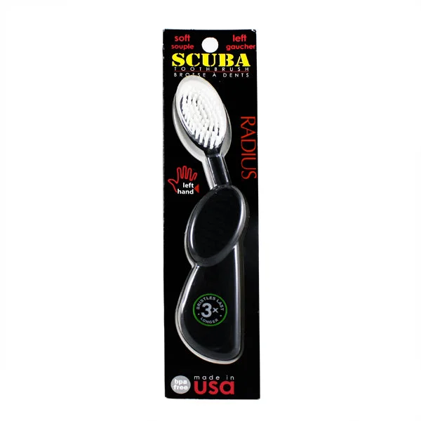 - ​​Pet toys under 10 yuanRadius Scuba Black and White Toothbrush -  Left Handed  #10069213