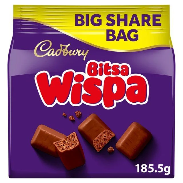 - Pet stroller can be taken on the planeCadbury Bitsa Wispa Chocolate Big Share Bag   185.5g