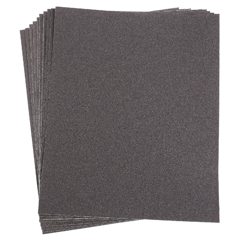 ---10pc Wet & Dry Sandpaper Set - Assorted Grits - By Blackspur