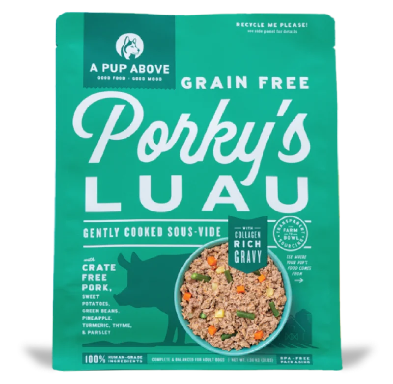 - Postoperative pet anti-licking Elizabethan collarA Pup Above Porky's Luau Dog Food