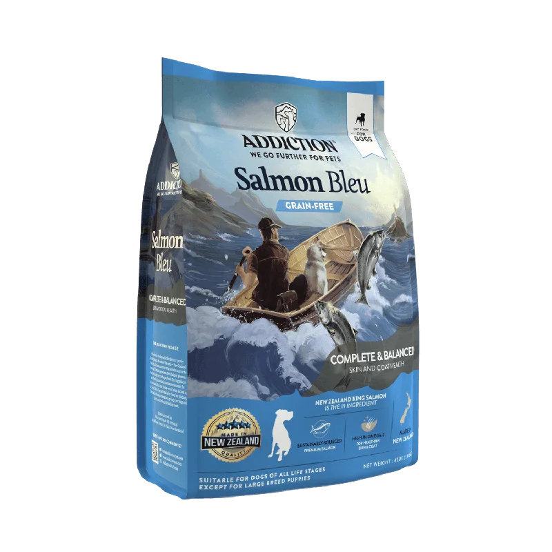 - Dog food helps the digestive systemSalmon Bleu Dry Dog Food