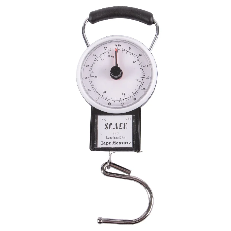 - Dog anti-slip matBlack 34kg Luggage Scale with Tape Measure - By Ashley