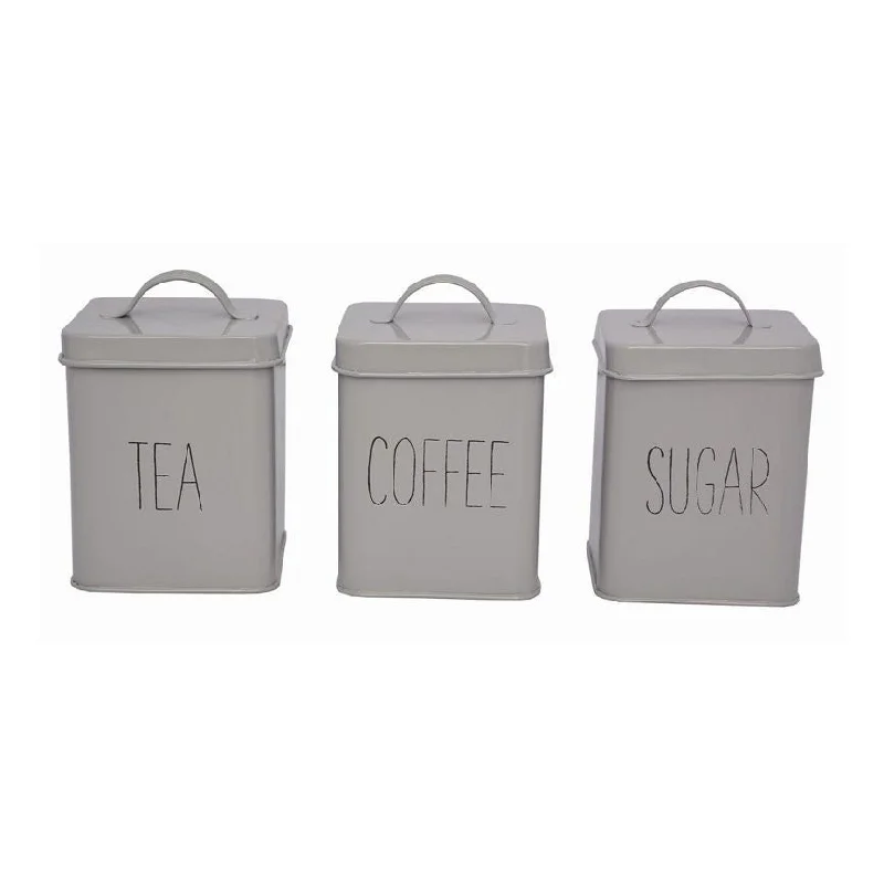 Pet ProductsGeorge Home Canister Set of 3 - Grey