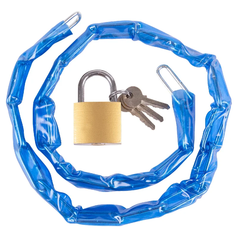  -Anti-scratch sofa protective coverBlue 90cm Chain & Padlock - By Blackspur