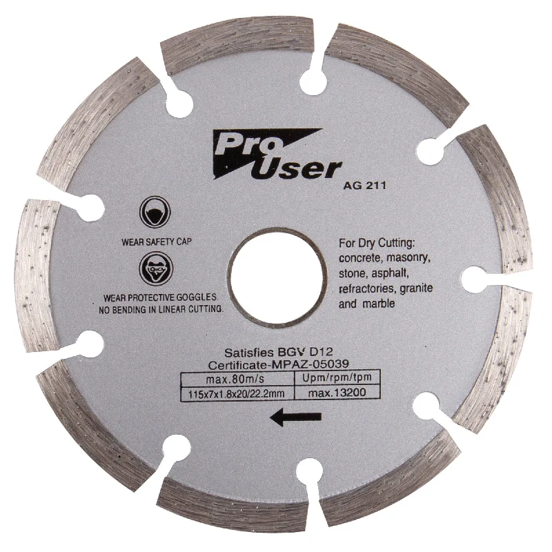 - Pet monitor with camera115mm (4.5") Dry Diamond Cutting Disc - By Pro User