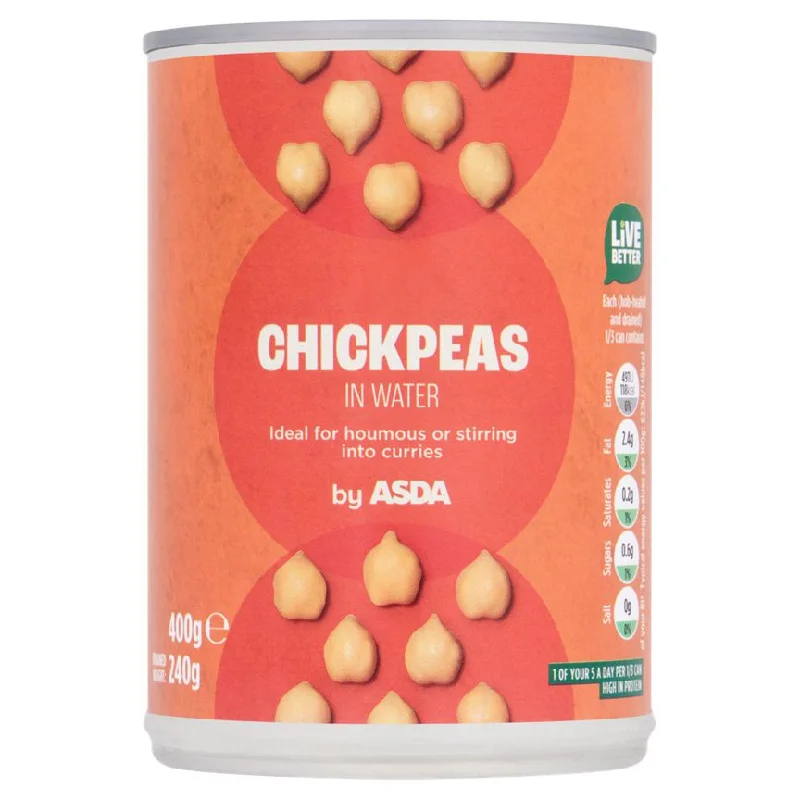 - Foldable and portable cat bagASDA Chickpeas in Water 400g