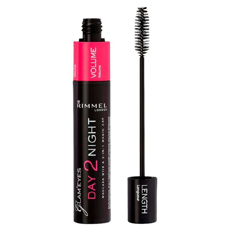 - Air box TSA certified check-inRimmel London Glam Eyes Day 2 Night Mascara Black