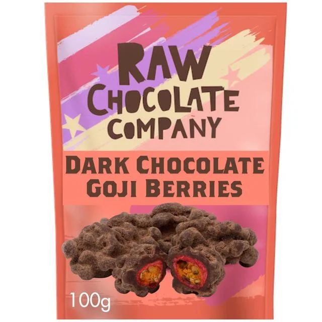 Pet ProductsThe Raw Chocolate Company Chocolate Goji Berries   100g