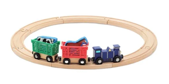 - Natural latex pet mattressMelissa & Doug Farm Animal Train Set