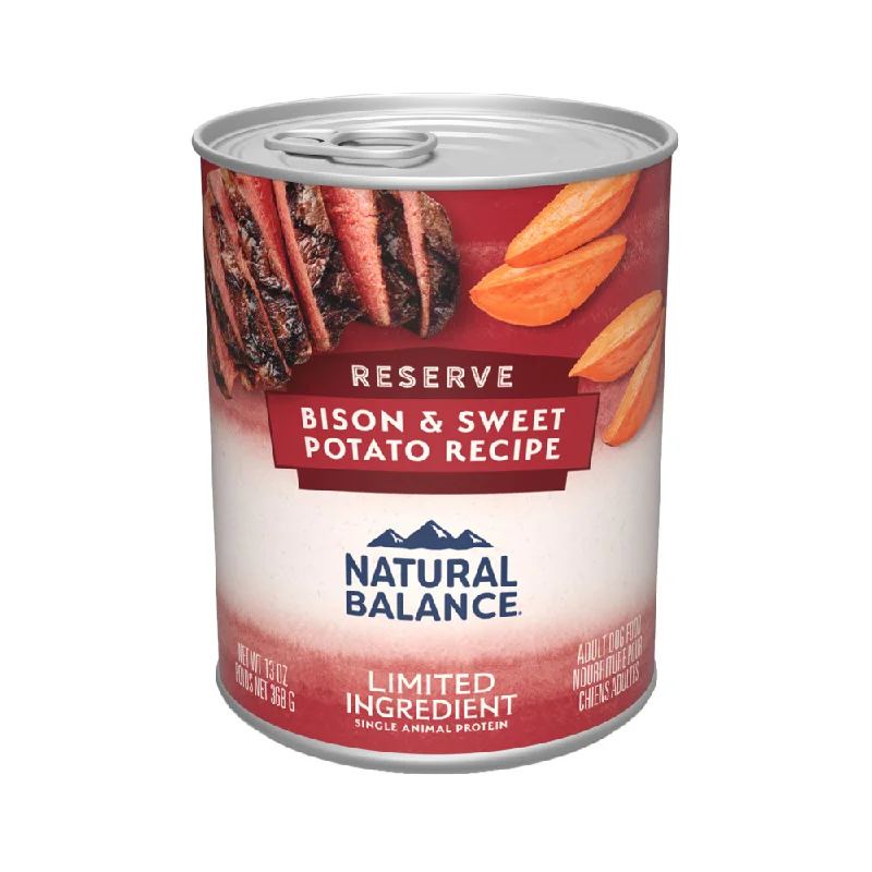 - Natural latex pet mattressNatural Balance Limited Ingredient Reserve Bison & Sweet Potato Recipe Wet Canned Dog Food