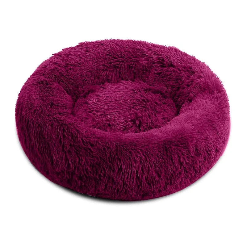 - Car dog seat beltGoofy Tails Donut Sleeping Cat Bed  | Luxurious Anti-Anxiety Cuddler Cat Bed (Plum)