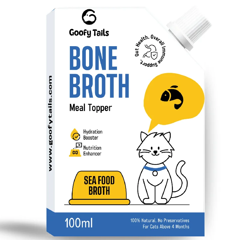 - Pet stroller can be taken on the planeGoofy Fresh Sea Food Bone Broth for Cats and Kittens