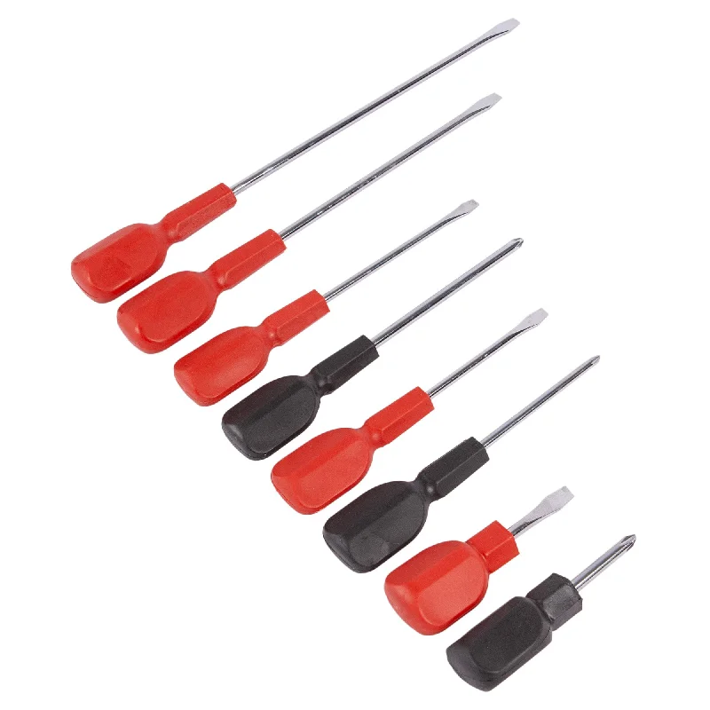 ---8pc Multicolour Cabinet Handle Screwdriver Set - By Blackspur