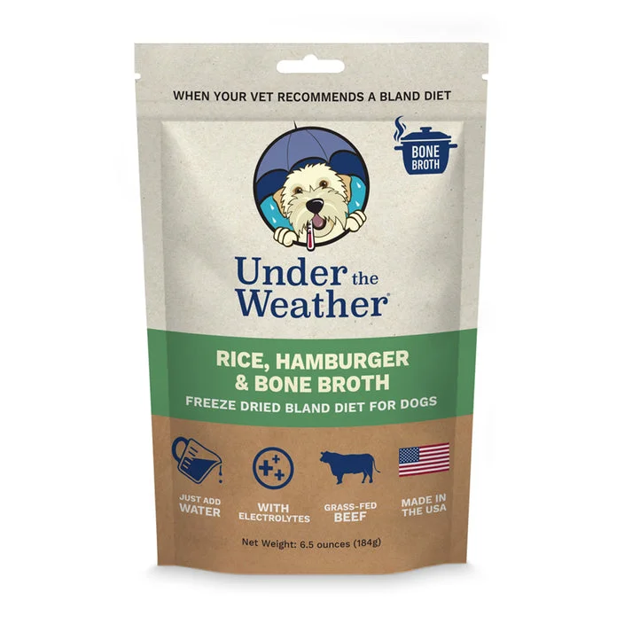 - Degradable pet feces bagUnder the Weather Hamburger, Rice, & Bone Broth Bland Diet For Dogs