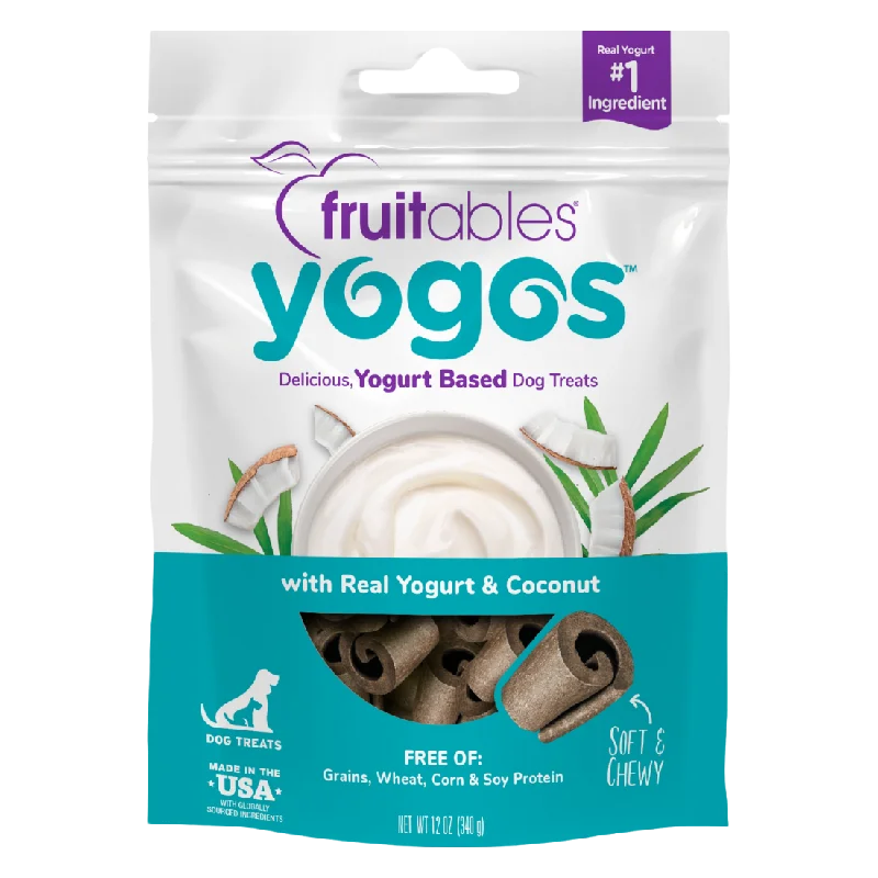  -Cost-effective dog foodFruitables Yogos Real Yogurt & Coconut Flavor Soft Dry Dog Treat