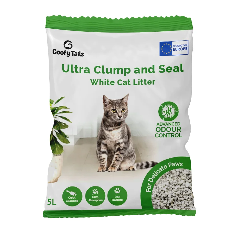 - Remote interactive pet feederGoofy Tails White Bentonite Clumping Cat Litter for Cats and Kittens-Unscented