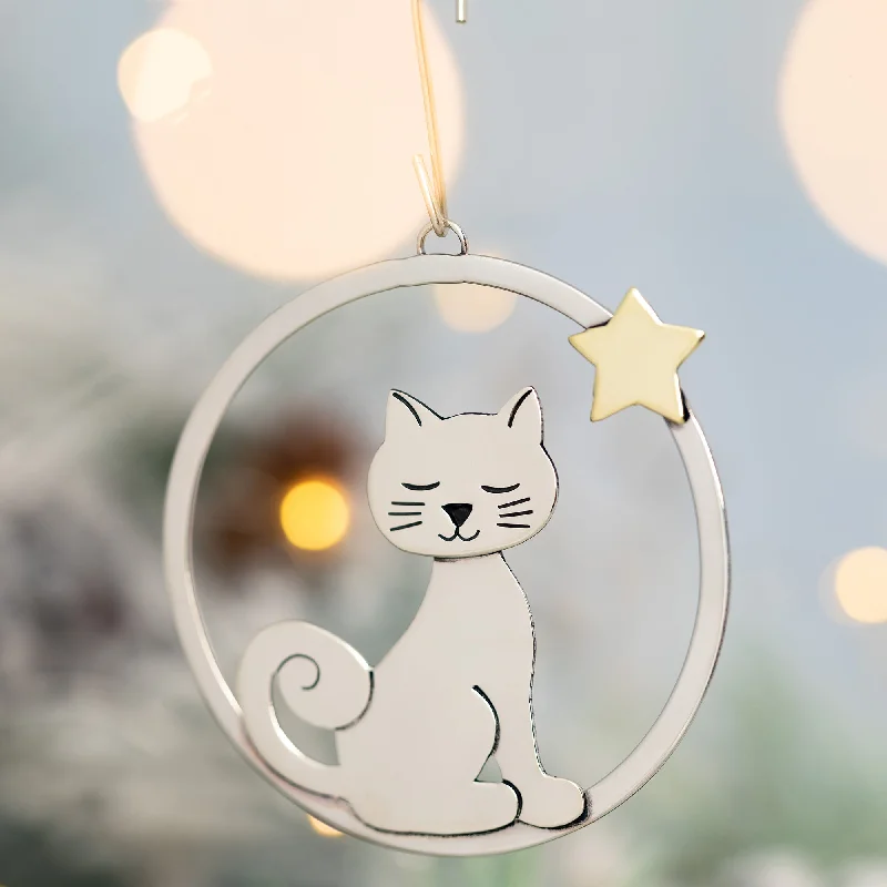 - Cat nail clippers with LED lightsWish Upon a Star Cat Mixed Metal Ornament