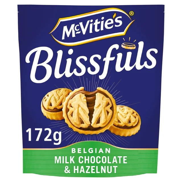 - Dog anti-slip matMcVitie's Blissfuls Belgian Milk Chocolate & Hazelnut Biscuits    172g