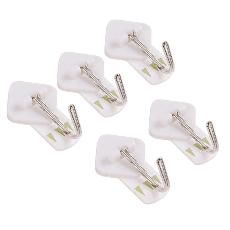 - Automatic temperature adjustment cat bedWhite 20mm x 20mm Swivel Metal Self-Adhesive Hooks - Pack of 5 - By Ashley