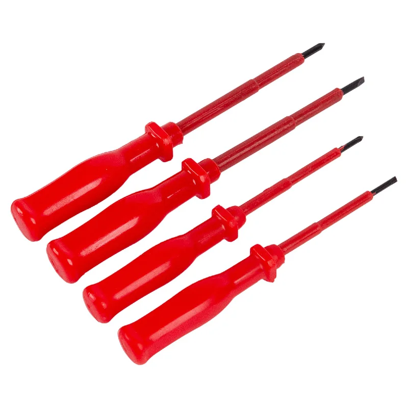 - Dog heart rate monitoring collar4pc Red Carbon Steel Insulated Screwdriver Set - By Blackspur