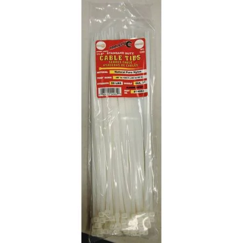 - Postoperative pet anti-licking Elizabethan collarTool City 11.8 in. L White Cable Tie 100 Pack